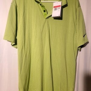 Nike Polo Shirt Mens Size Large Green Dri-FIT Golf DH0818-332